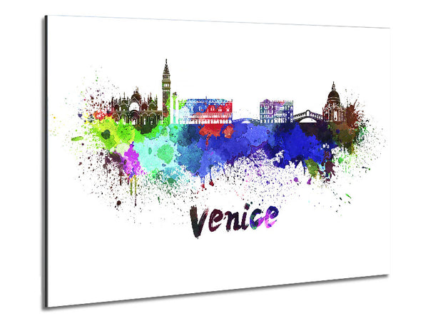 City Splash Metal Print