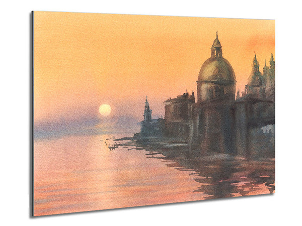 Sonnenuntergangsgewässer