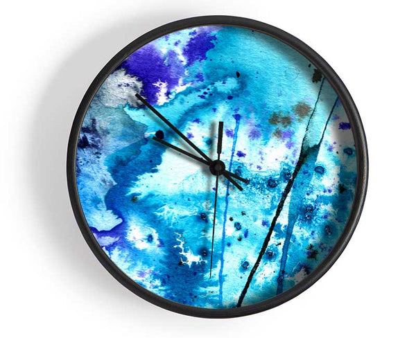 Flower Ocean Clock - Wallart-Direct UK