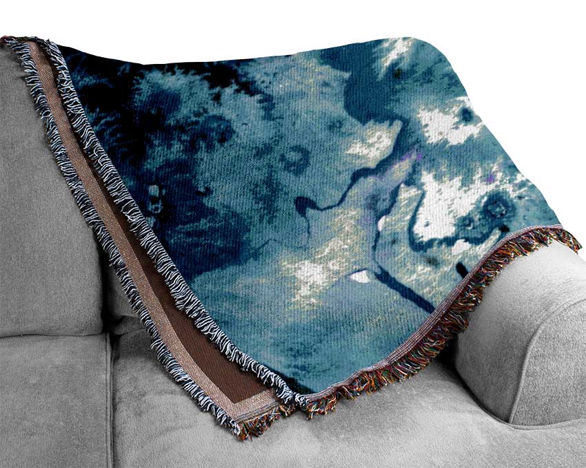 Flower Ocean Woven Blanket