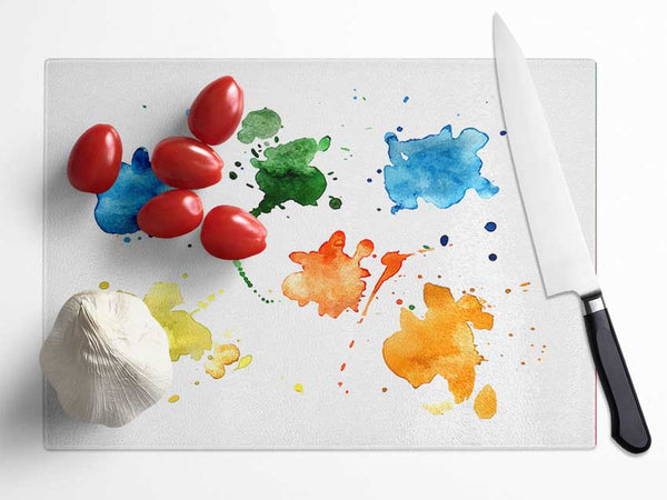 Blue Duo Glass Chopping Board