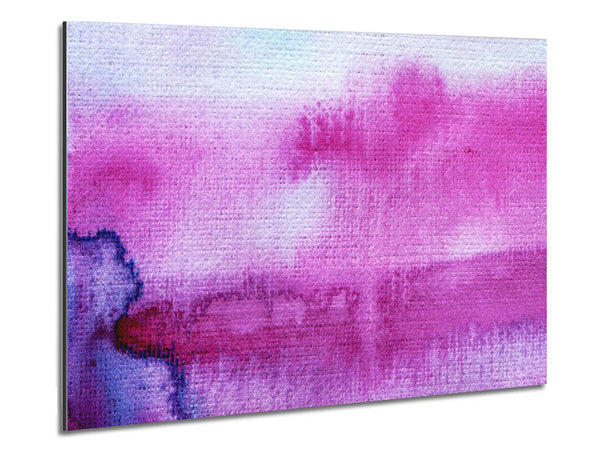 Pink River Rain Clouds Metal Print
