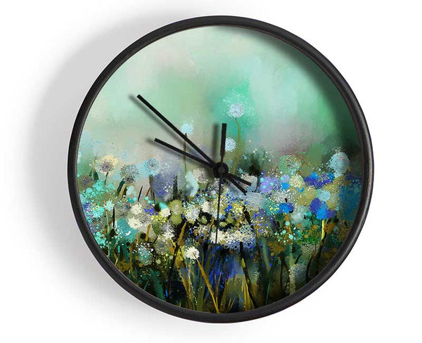 Flower Sparkle Clock - Wallart-Direct UK