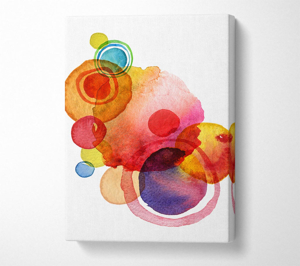 Picture of Rainbow Planets Canvas Print Wall Art