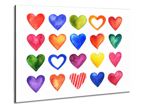 Bunte Herzen