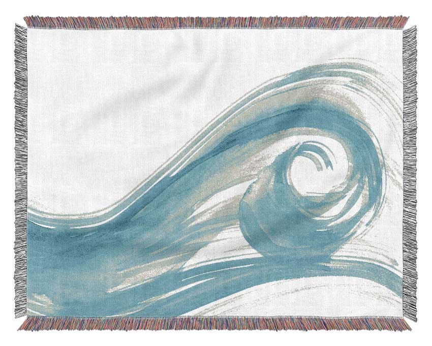 Wave Swirl Woven Blanket