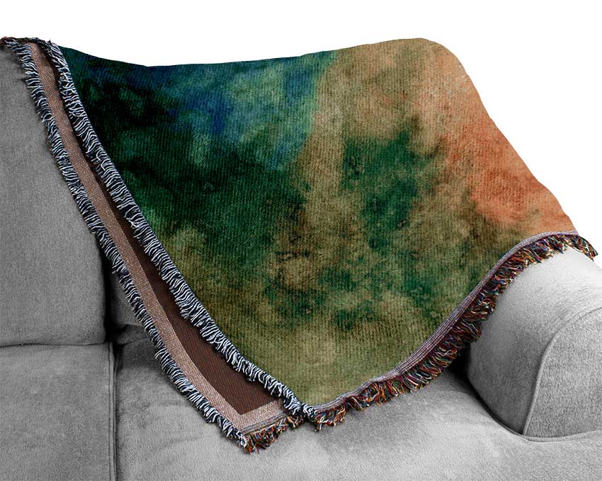 Powder Rainbow Woven Blanket