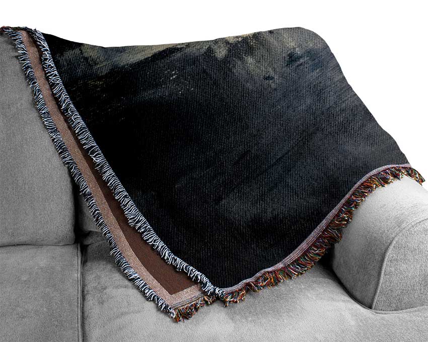 The Line Of Black Woven Blanket