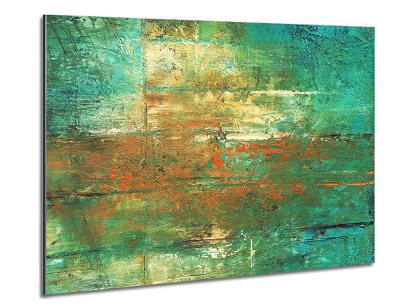 Paint Cracks Metal Print