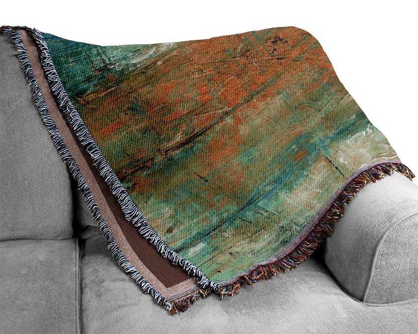 Paint Cracks Woven Blanket