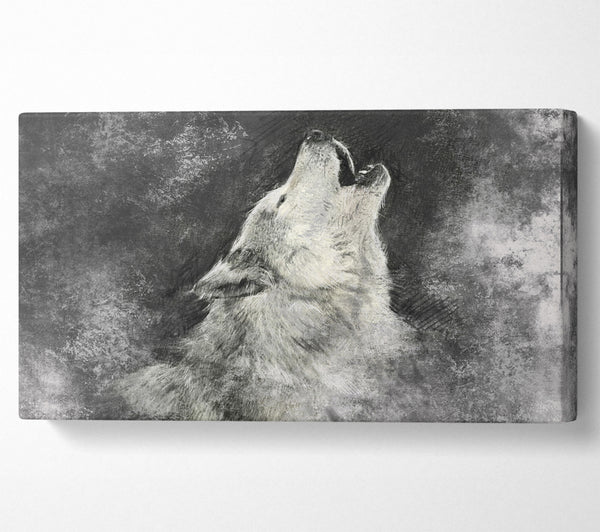 Heulender Wolf ruft seinen
