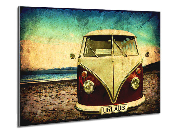 VW Camper Van am Strand
