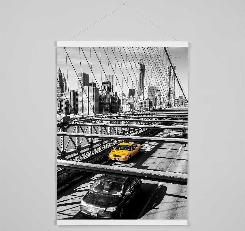 Yellow Cabs In New York 6 Hanging Poster - Wallart-Direct UK