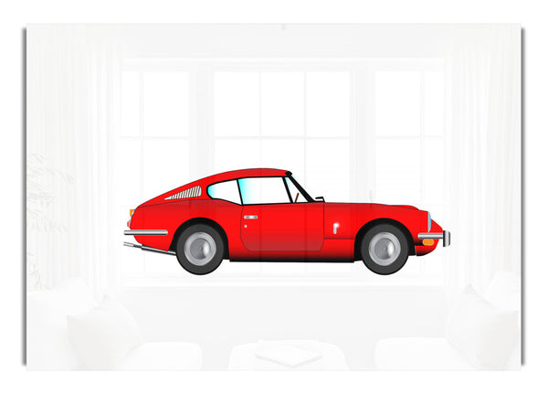 Red EType Jaguar