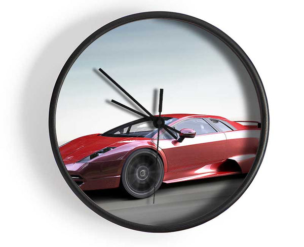 Red Speed Clock - Wallart-Direct UK