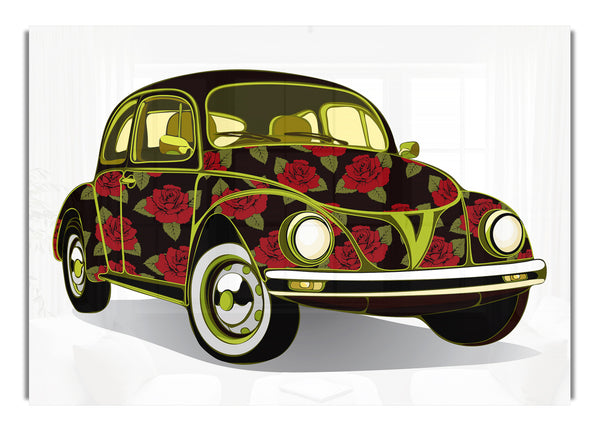 VW Beetle Flower Power