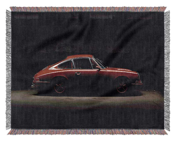 Classic Red Porsche Woven Blanket