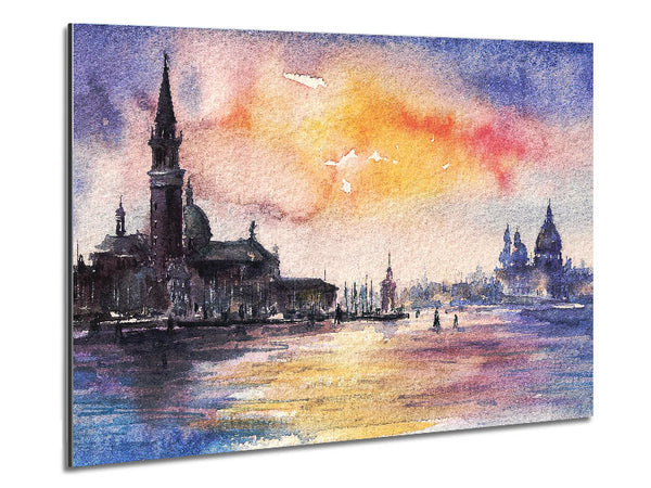 Water City Views Metal Print