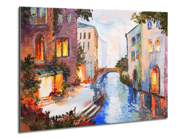 Watercolour Glow Metal Print
