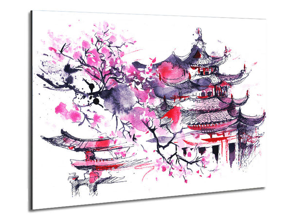 Chinesisches Dorf Rot Und