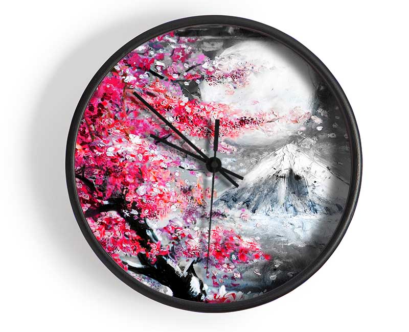 Winter Mountain Tree Clock - Wallart-Direct UK