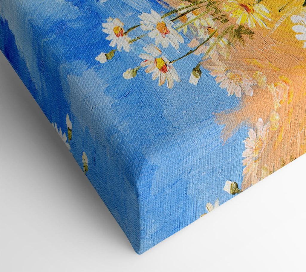 Picture of Daisy Yellow Blues Canvas Print Wall Art