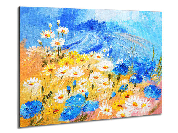 Gänseblümchen Gelb Blau