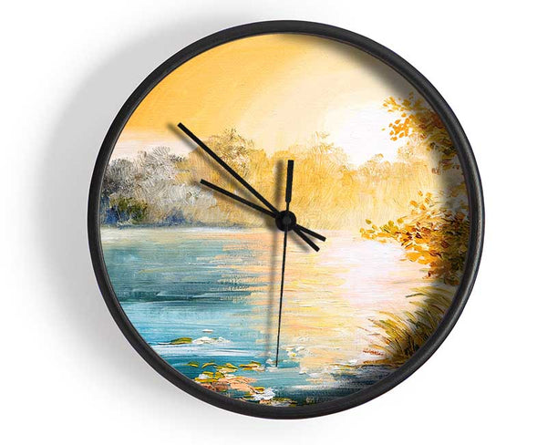 Sunset Water Glow Clock - Wallart-Direct UK
