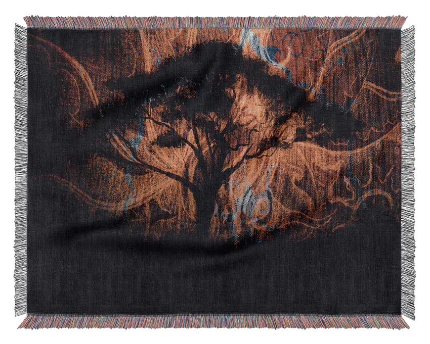 Tree Swirl Woven Blanket