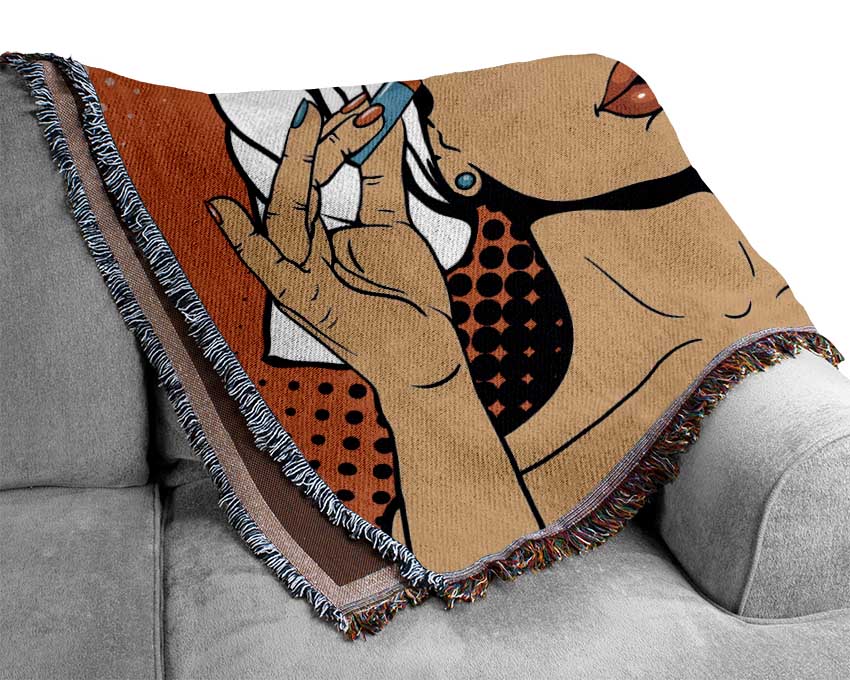 Wake Up And Make Up Kids Woven Blanket