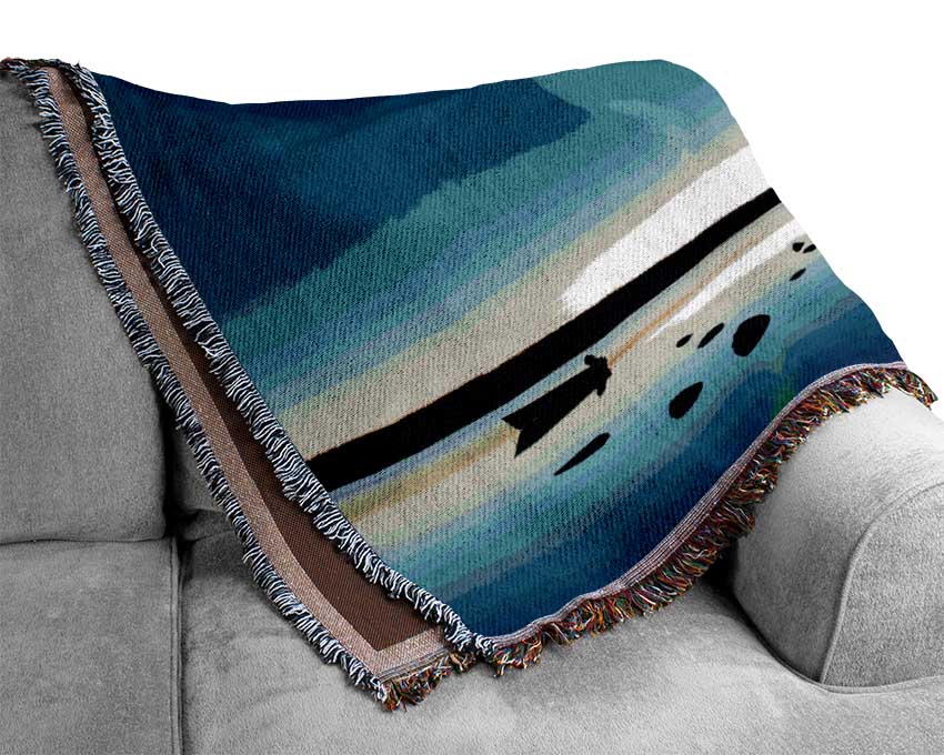 Northern Light Reflections Woven Blanket