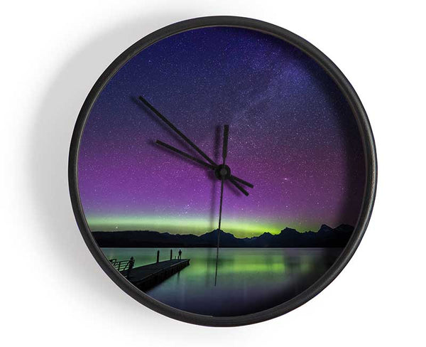 Northern Light Glow Clock - Wallart-Direct UK