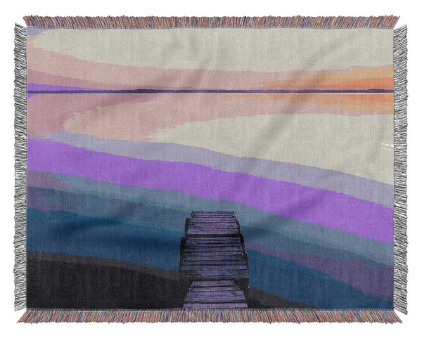 Stillness Of The Waters Woven Blanket