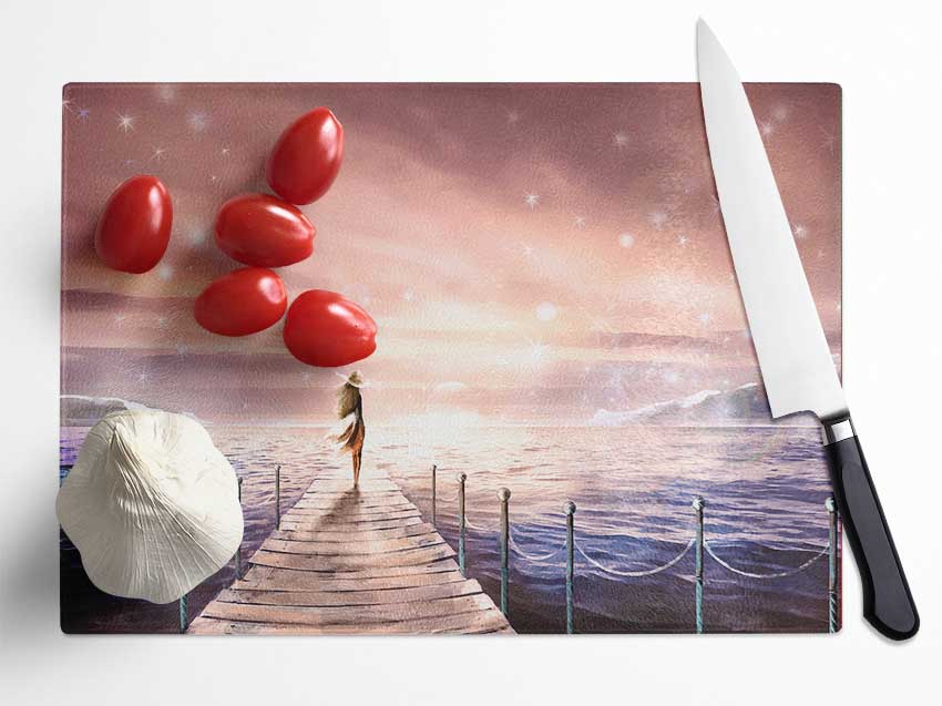 Dream Beauty Glass Chopping Board