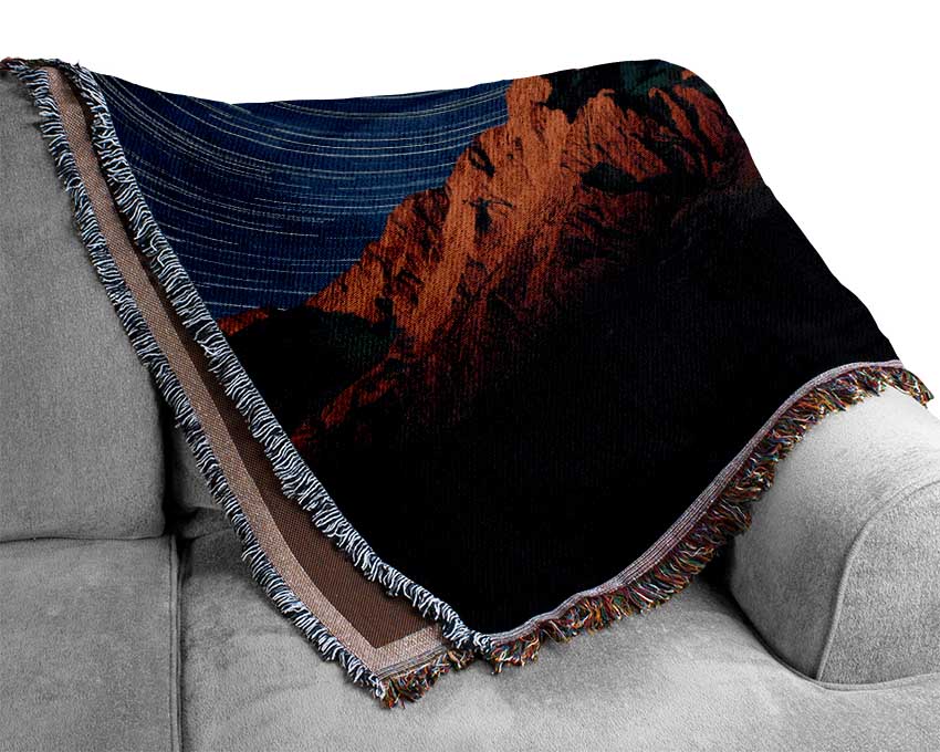 Vortex Mountains Woven Blanket