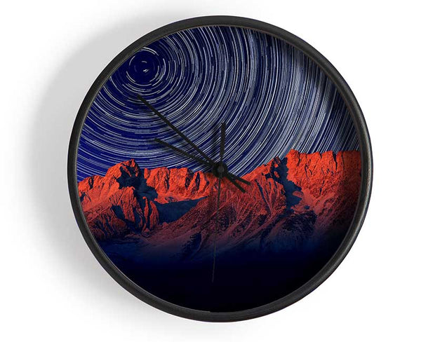 Vortex Mountains Clock - Wallart-Direct UK