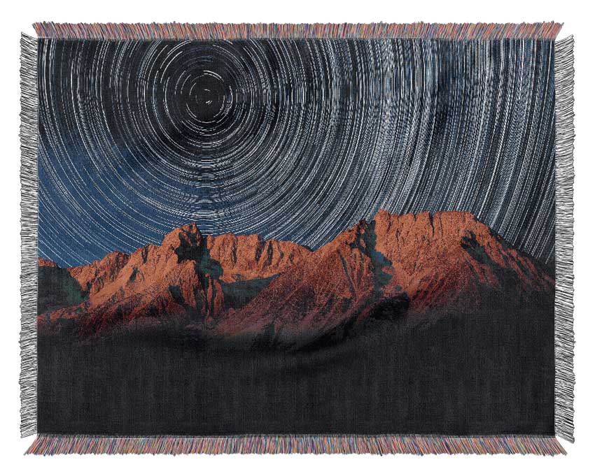 Vortex Mountains Woven Blanket