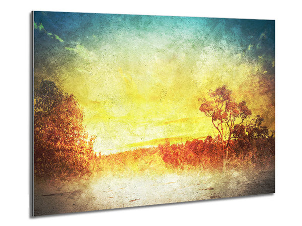 Sonne brennt im Herbst