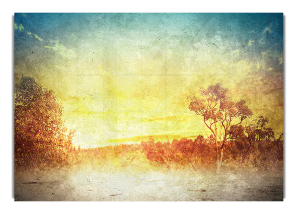 Sonne brennt im Herbst