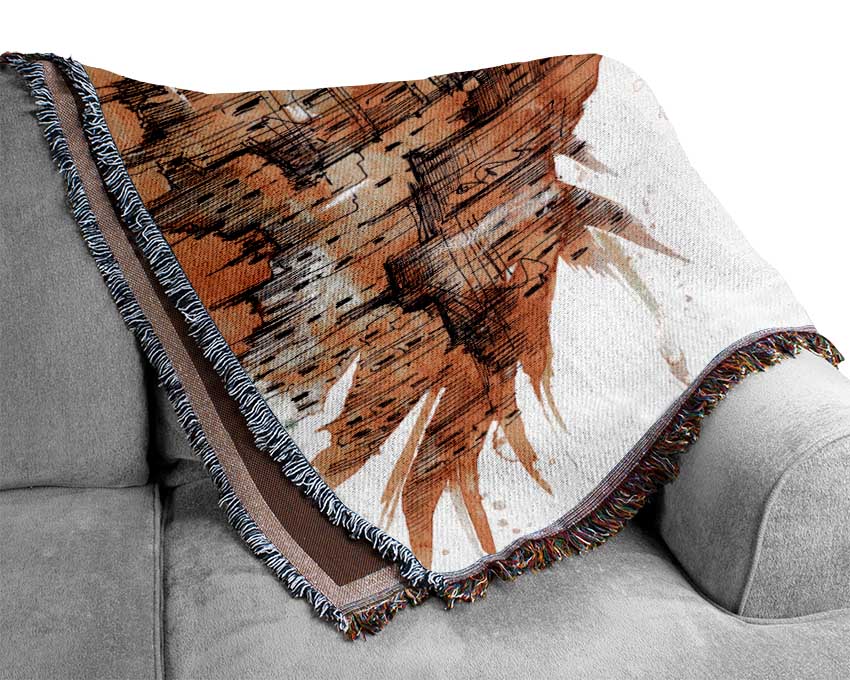 Woman Of The City Woven Blanket
