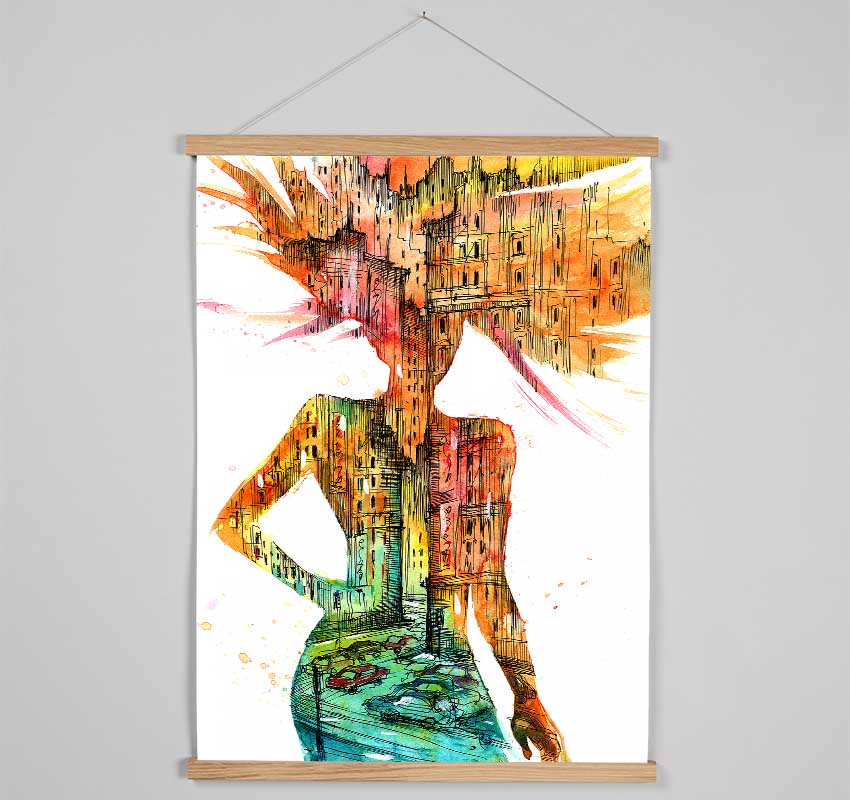 Woman Of The City Hanging Poster - Wallart-Direct UK