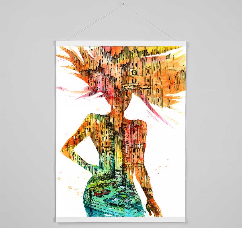 Woman Of The City Hanging Poster - Wallart-Direct UK