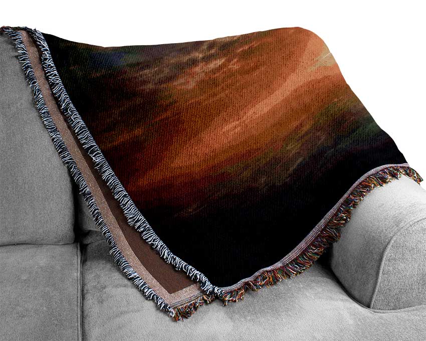 Tree In The Universal Skies Woven Blanket