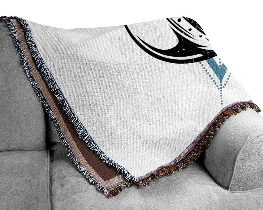 Space Skull Woven Blanket