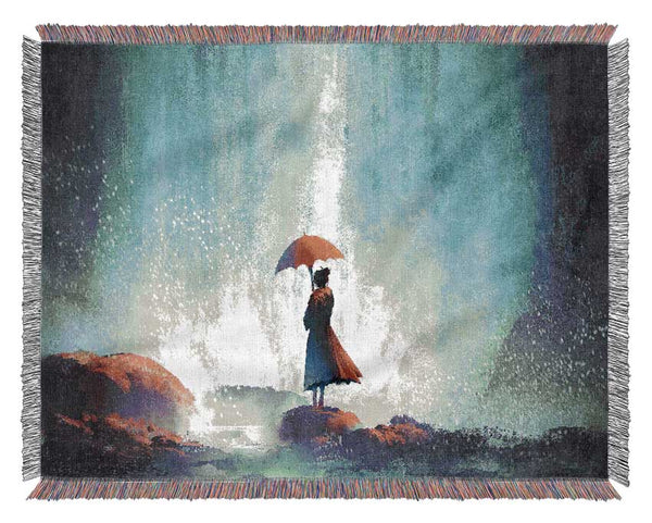 Waterfall Love Woven Blanket