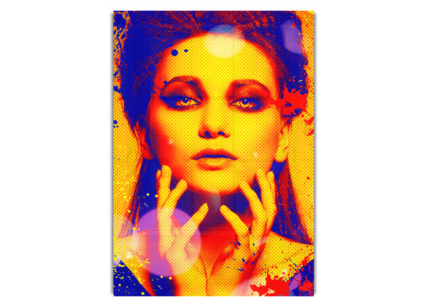 Pop-Art-Gesicht