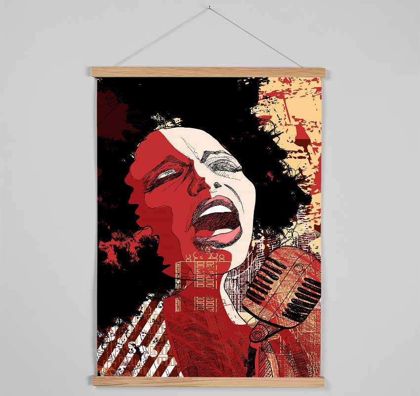 Femail Vocalist Hanging Poster - Wallart-Direct UK