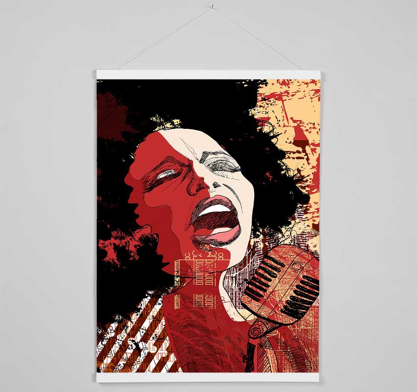 Femail Vocalist Hanging Poster - Wallart-Direct UK
