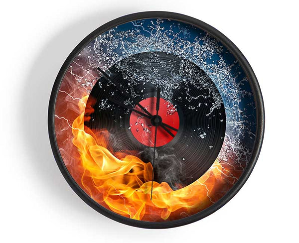 Albumn On Fire Clock - Wallart-Direct UK