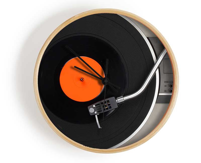 Retro Record Player 1 Clock - Wallart-Direct UK